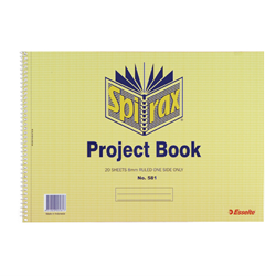 Spirax 581 Spiral Project Book 20 leaf 252x360mm